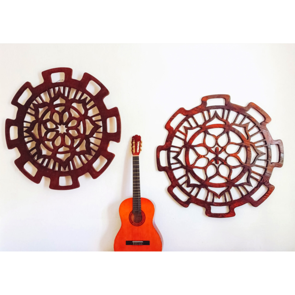 Shop for Astra Flower Mandala Handcrafted Wall Decor from 350.00€ made by InWoodVeritas wood artist with worldwide delivery