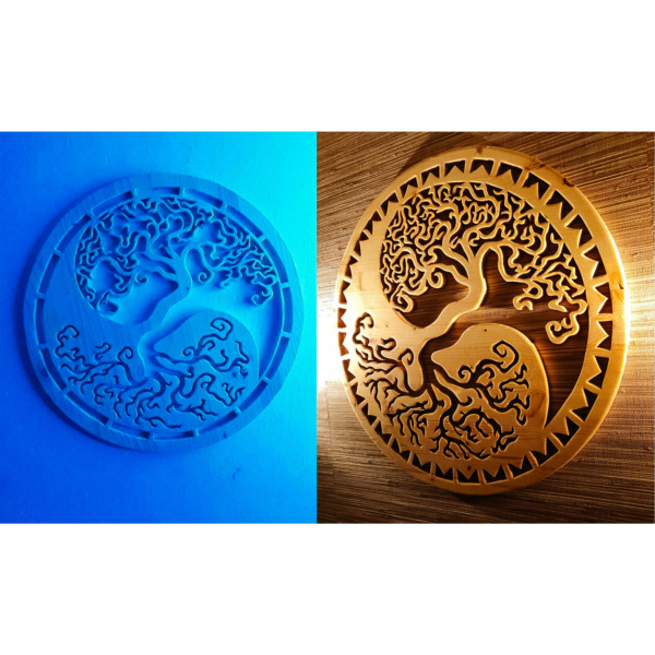 Shop for «Tree of Life» Handmade Wooden Yin-Yang Mandala from 430.00€ made by InWoodVeritas wood artist with worldwide delivery
