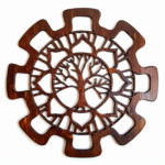 Shop for Astra Flower Mandala Handcrafted Wall Decor from 350.00€ made by InWoodVeritas wood artist with worldwide delivery