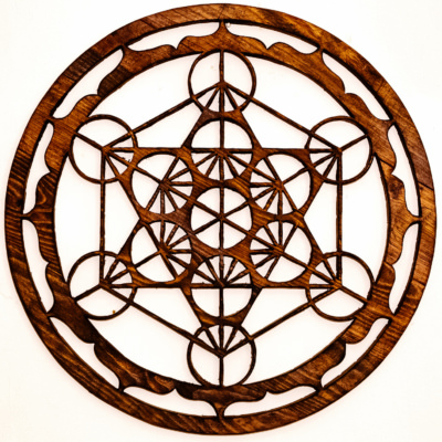 Metatron's Cube Handmade Wooden Mandala